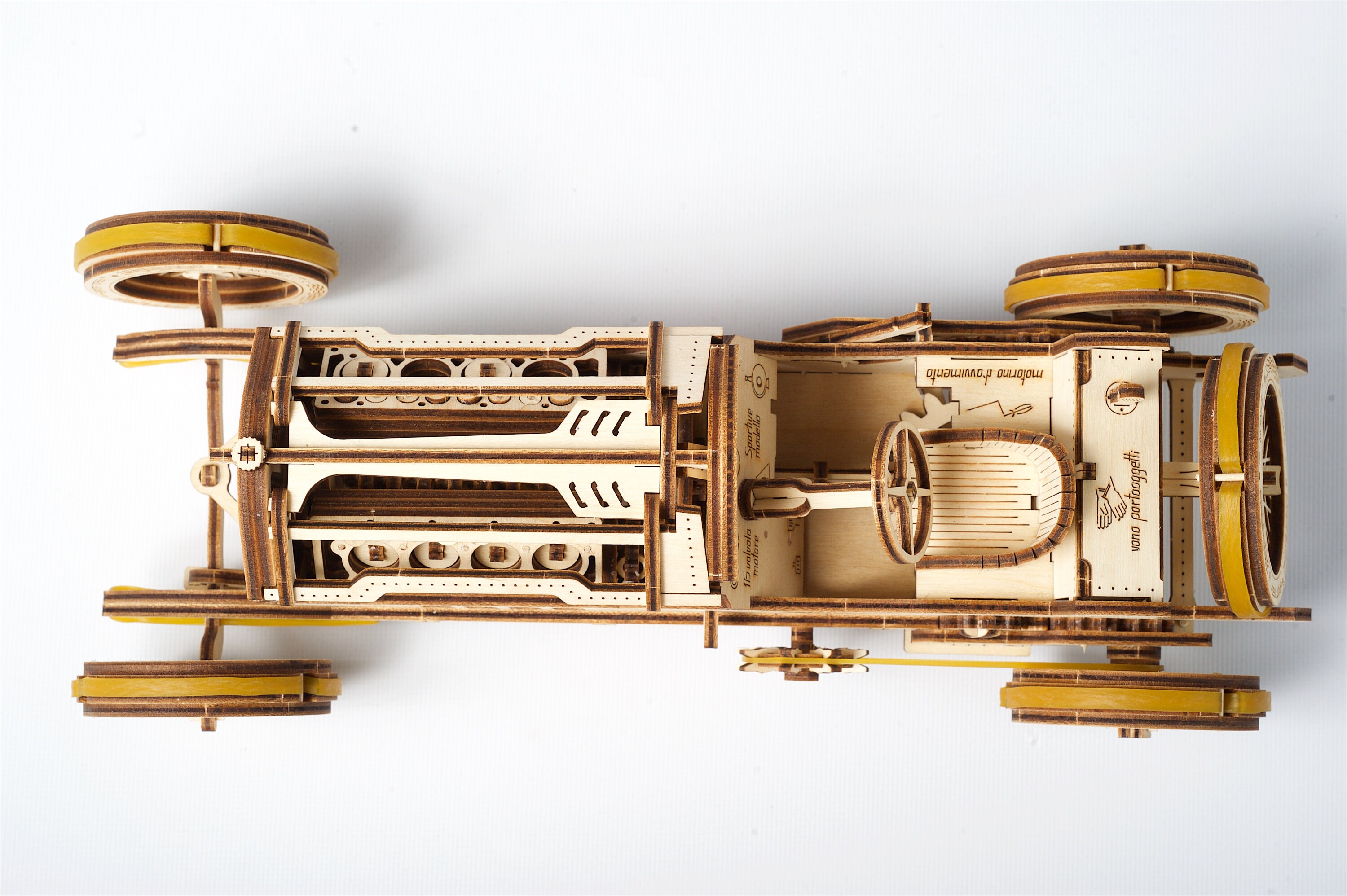 Vintage Sports Car. Wooden 3D car model kit Race car plywood Etsy