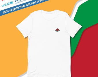 Watermelon Embroidery {T-Shirt} | 100% of Profits to Charities Helping in Palestine