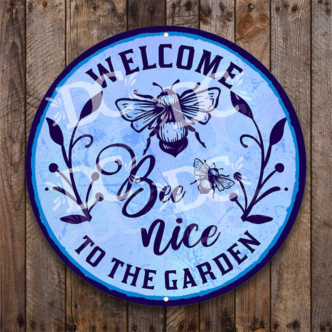 Garden Sign Honey Bee Sign Home Sign Front Etsy