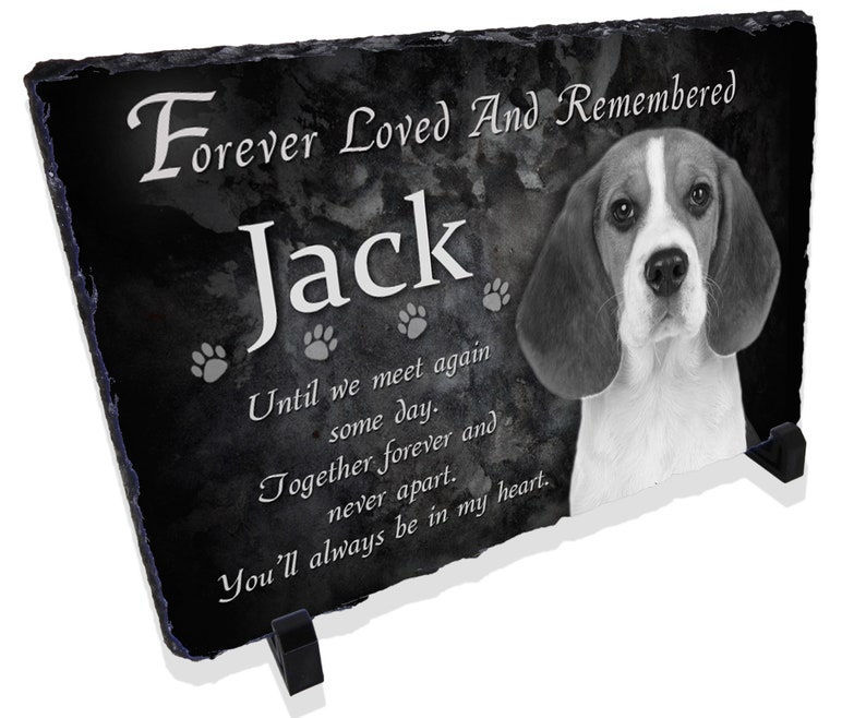 Dog Memorial Solid Slate Plaques Rainbow Bridge Dog Etsy