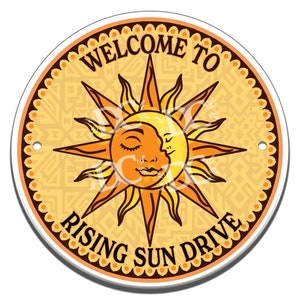 Sonne Mond Thema Keramik Haus Kreis Fliese, Tribal Sonne Thema Türschild, Mosaik Sonne Thema Haus Schild,