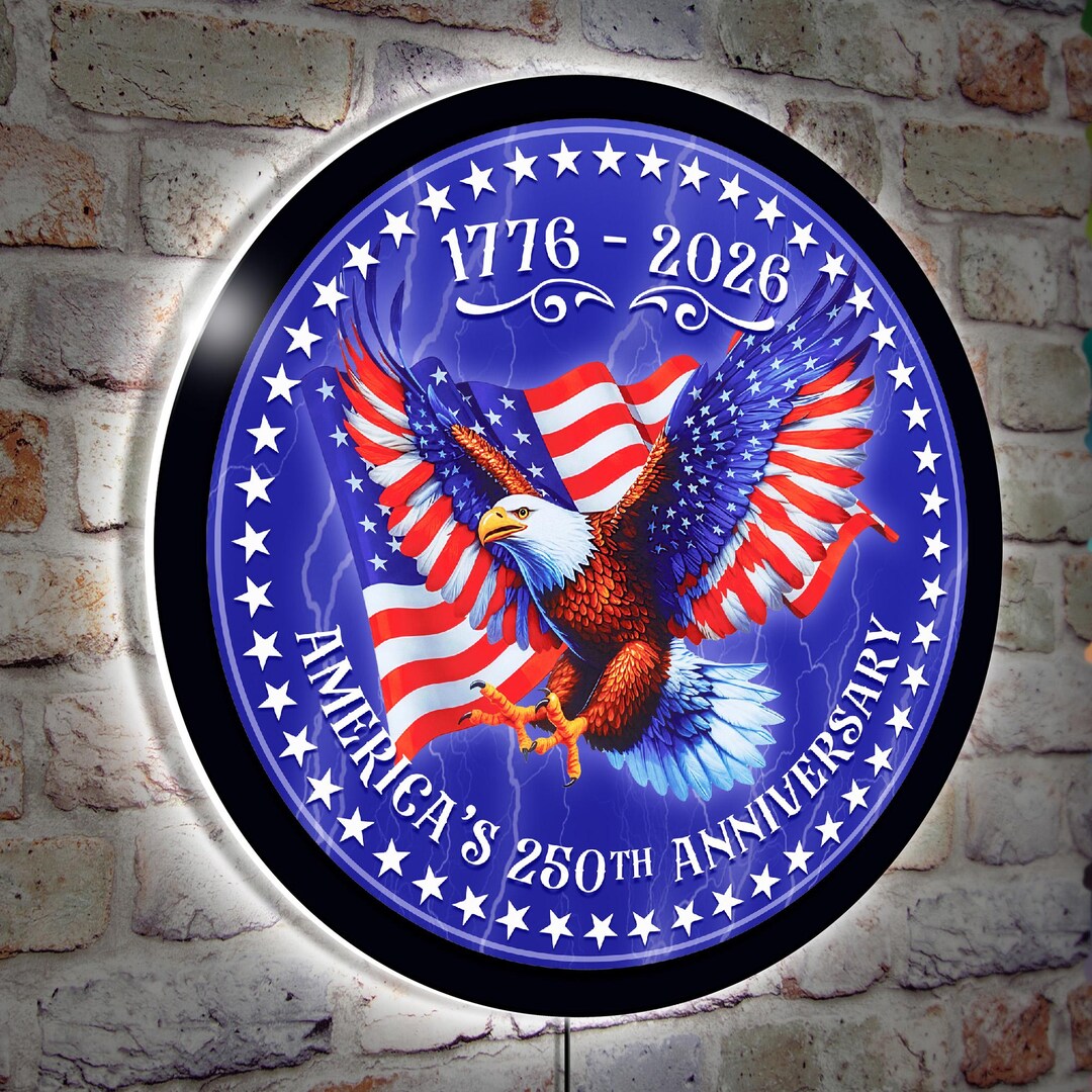 America 250 Anniversary Celebration LED Sign: Semi Quincentennial ...