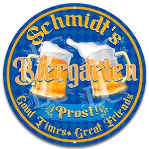 Beer Garden Personalized Signs, Biergarten Custom Sign, German Beer Sign, Backyard Patio Beer Sign, Octoberfest Beer Sign, Biergarten Decor