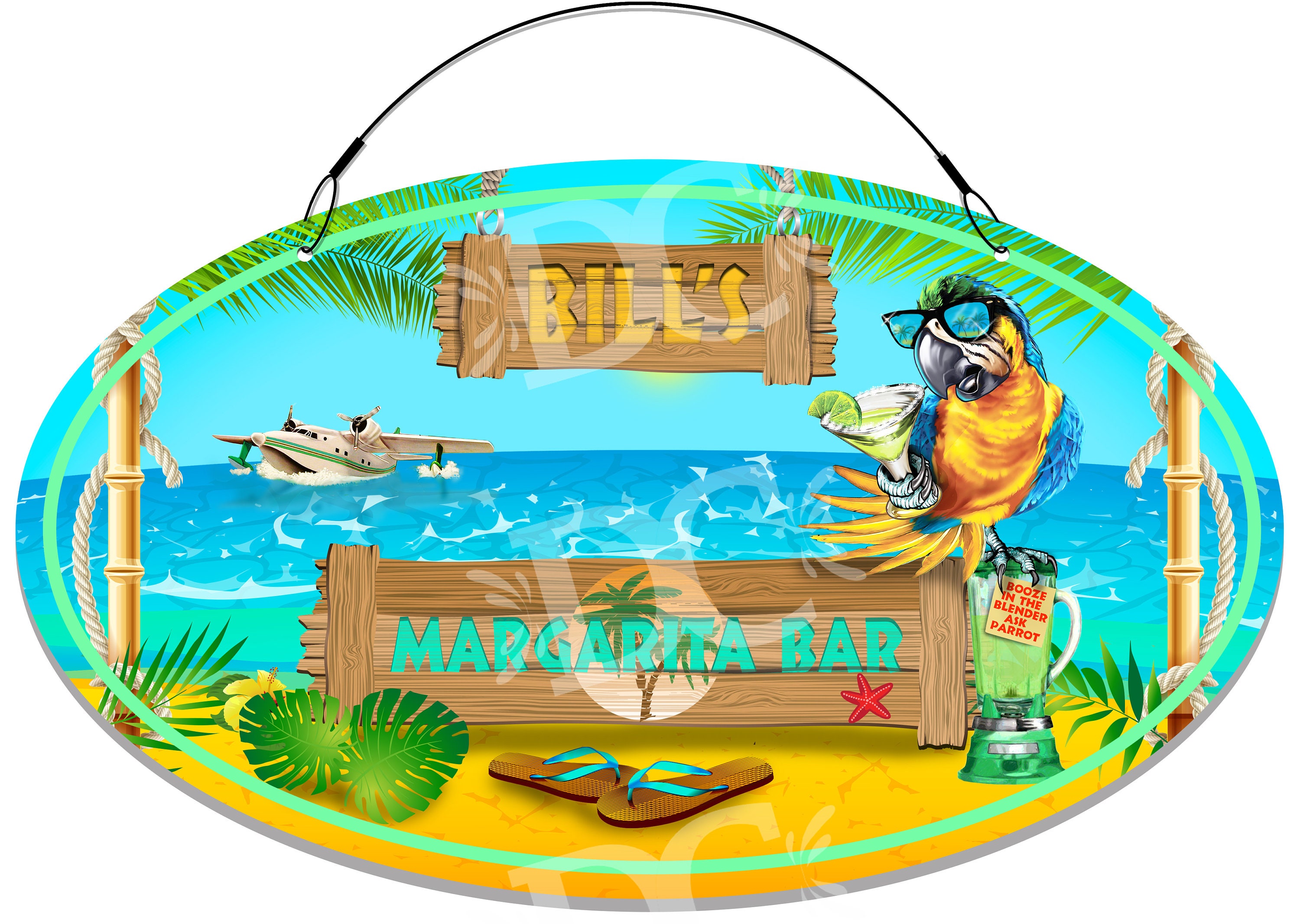 Margarita Tiki Bar Metal Bar Sign Beach Bar Décor Signs Home Etsy Canada