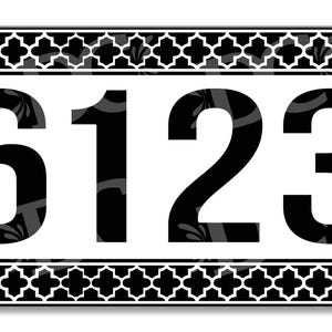 Elegant Mosaic Ceramic Address Tile, Home Address Ceramic Sign, Colorful Mosaic Front Door Address, Ceramic Tile House Numbers