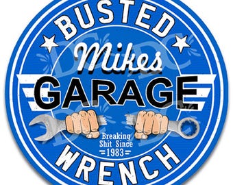 Funny Mechanic Garage Sign: Customized Auto Repair Decor
