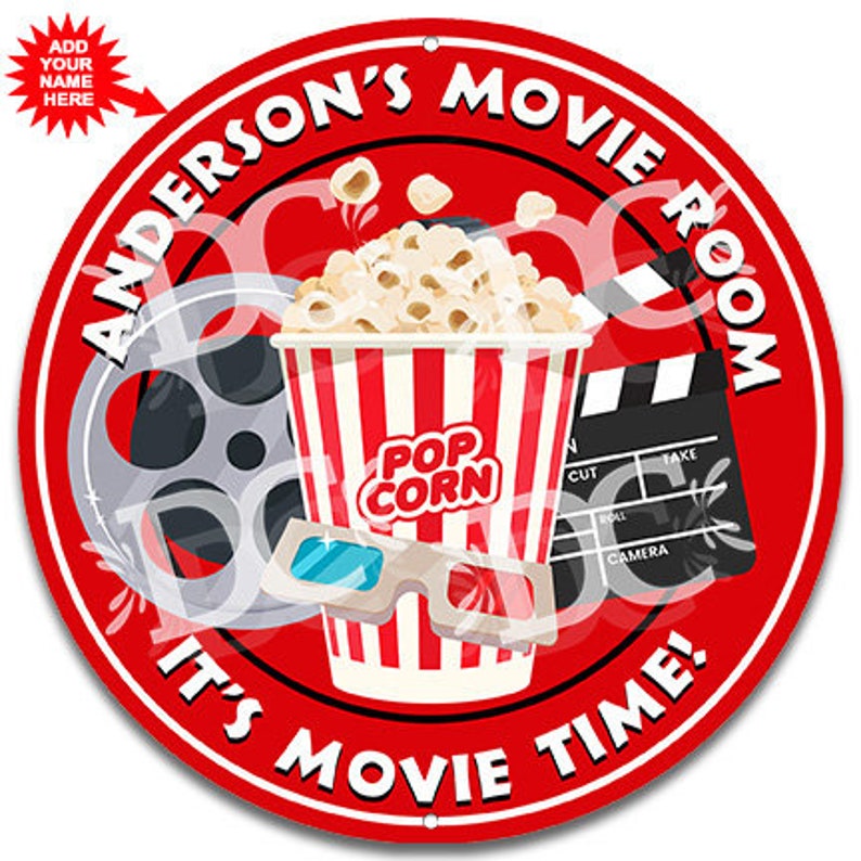 Movie Room Customized Wall Sign Theater Room Signs Game Room - Etsy