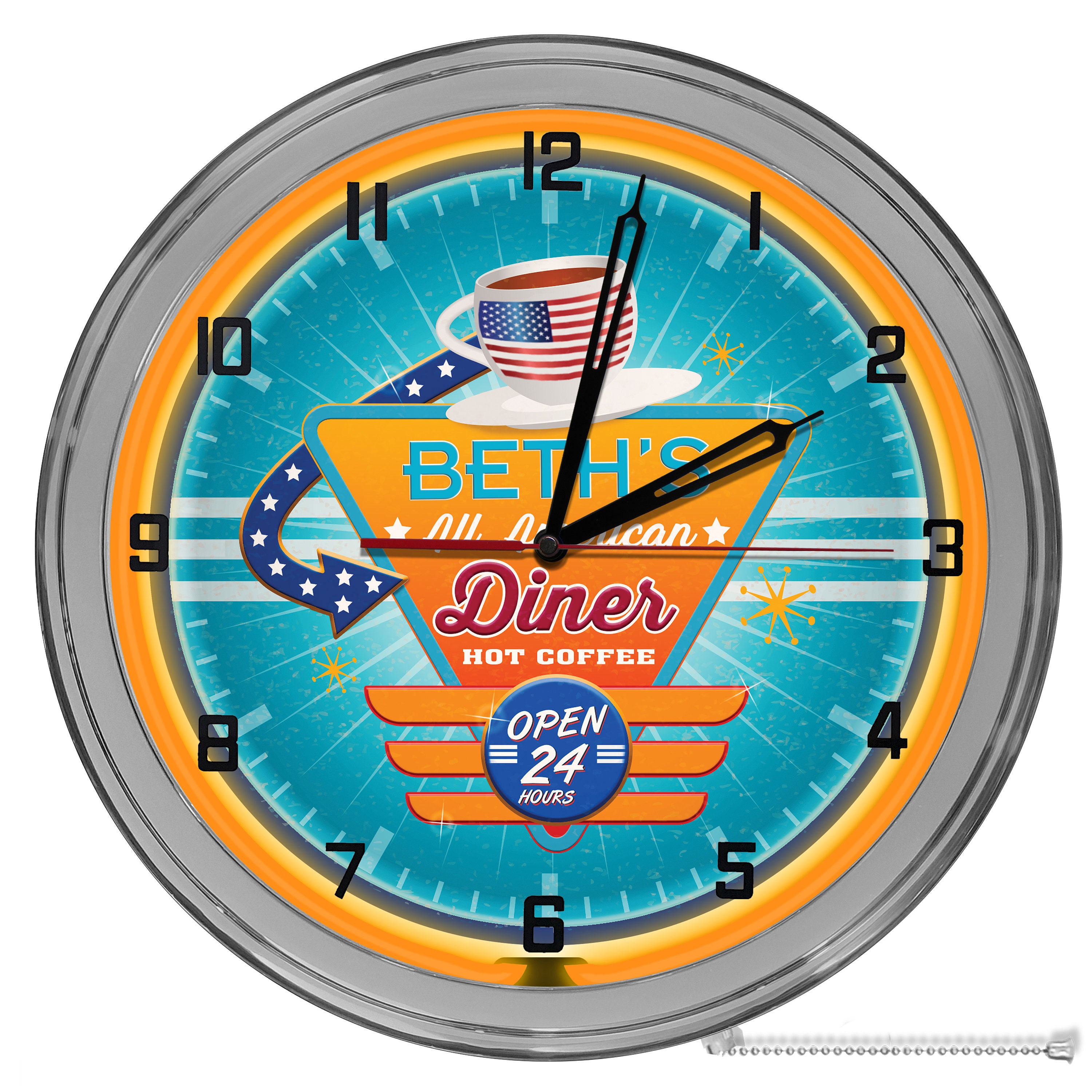 Drive in Movie Clock Etsy