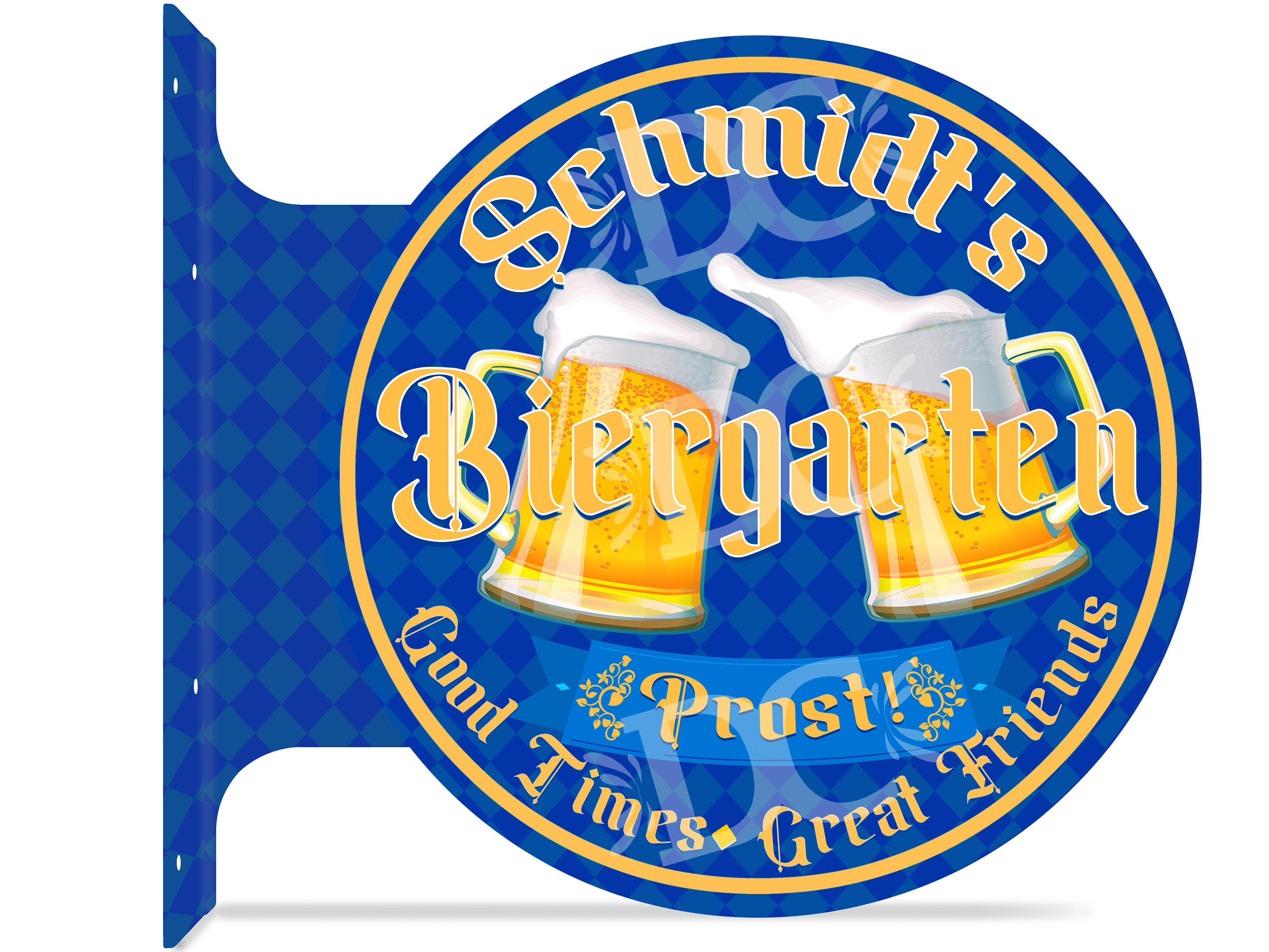 Beer garden sign for Home Bar, personalised Bar plaque, German Beer