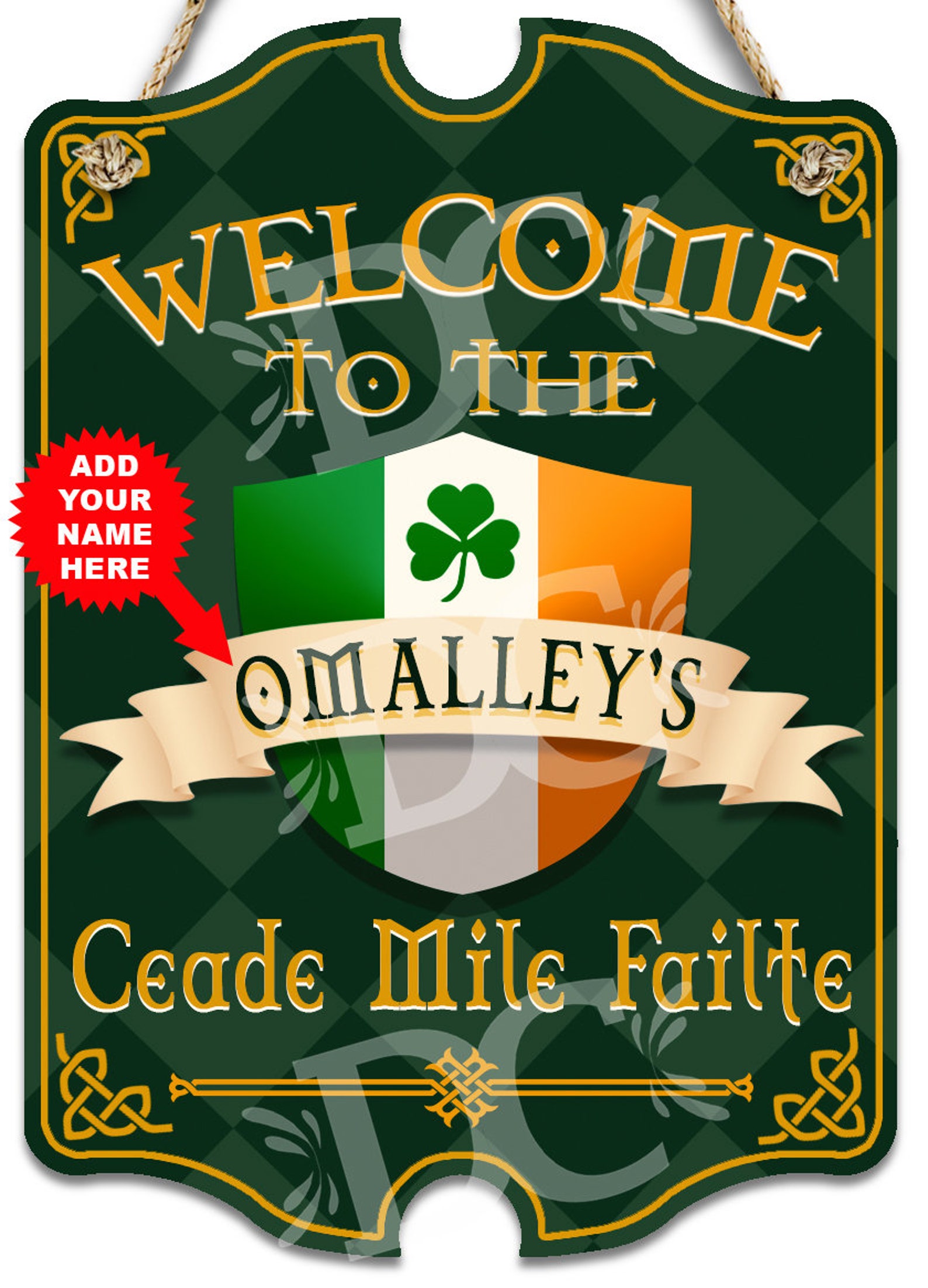 Ireland Flag Decorative Home Sign Irish Decor Signs Etsy