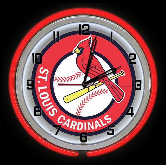 St Louis Cardinals Clock Neon 18