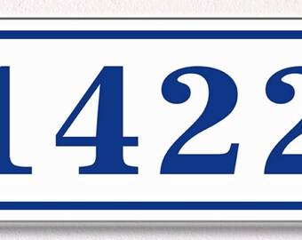 Handmade Ceramic House Number Sign: Elegant Front Door Decor