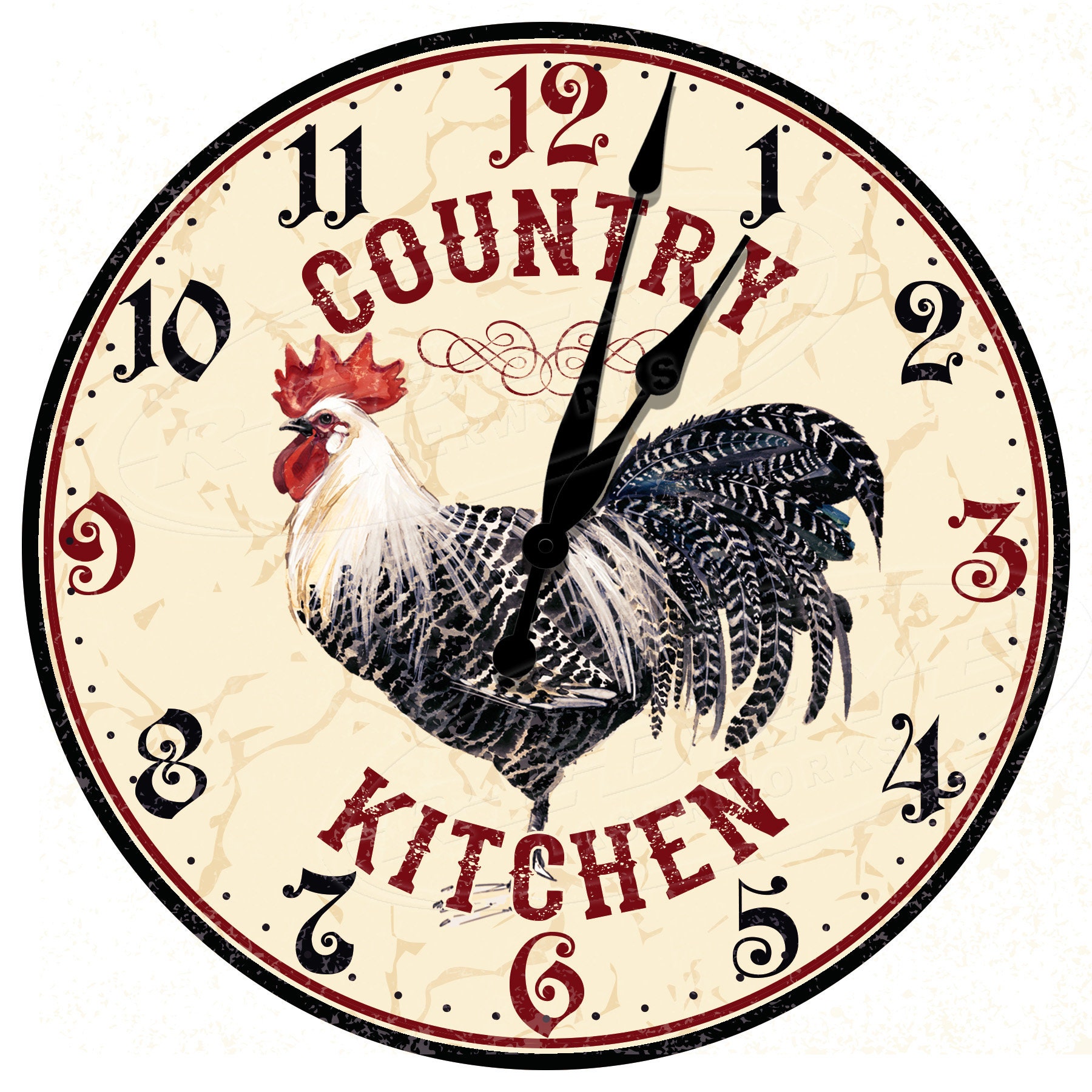 Country Kitchen Clock Farmhouse Clocks Farmer Clocks Etsy UK