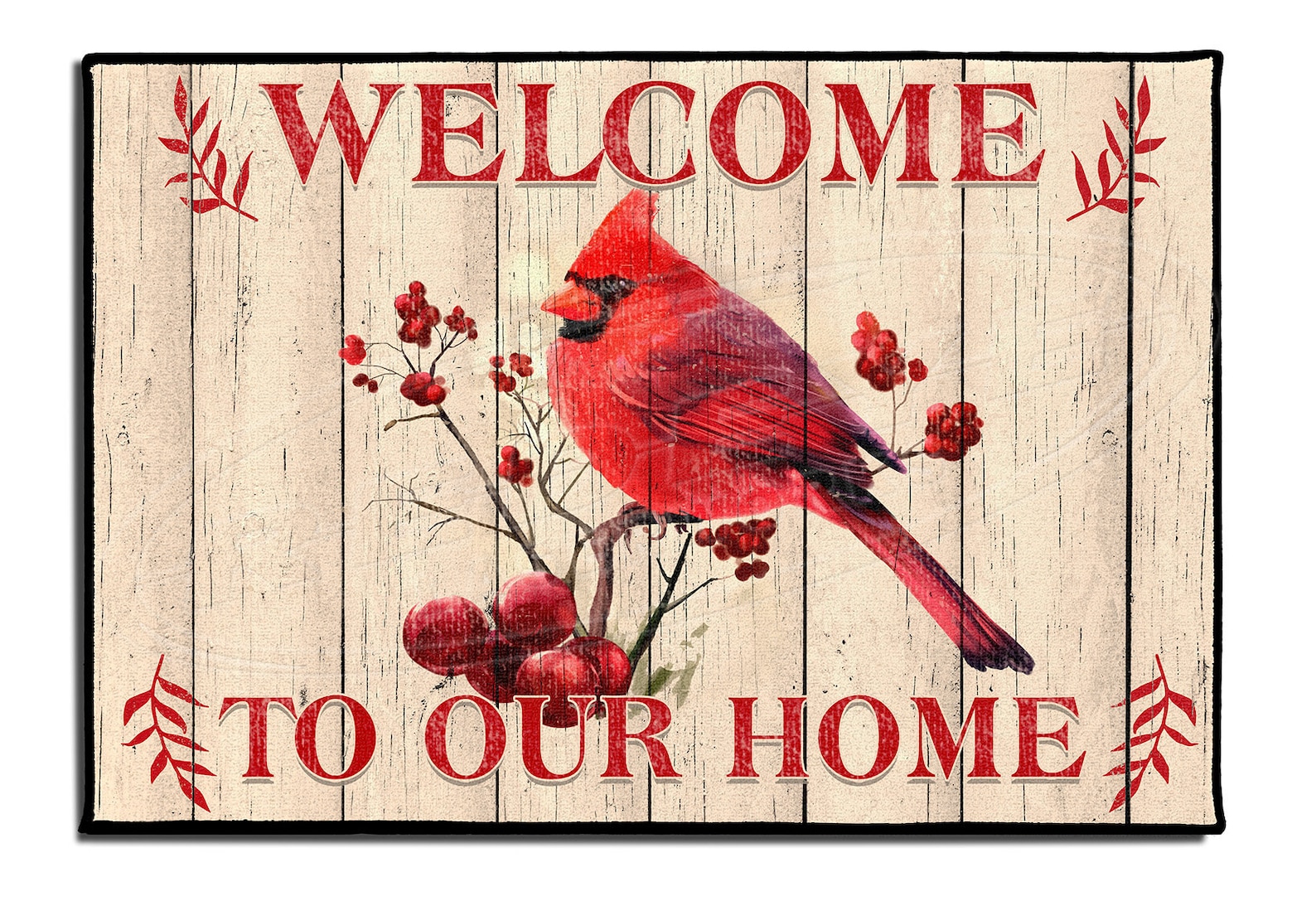 Cardinal Bird Door Mats to Our Home Door Etsy UK