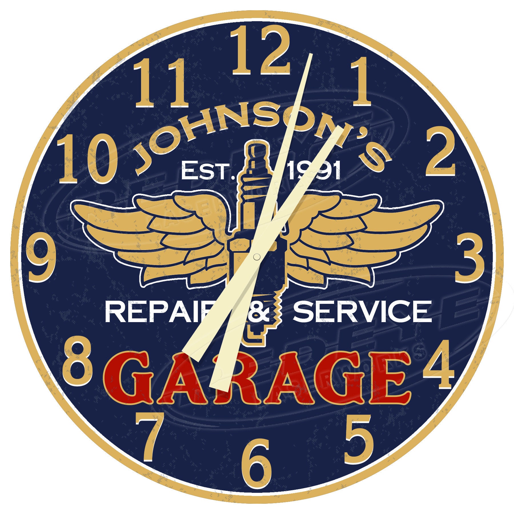 Custom Garage Clock Full Service Garage Clock Vintage Gas Etsy