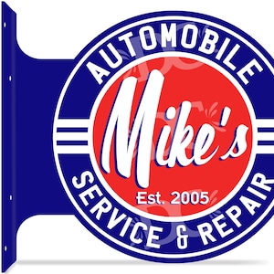 Automotive Repair Shop Double Sided Signs, Car Repair Garage Signs, Mechanic Garage Signs, Repair Shop Signs, Auto Repair Signs