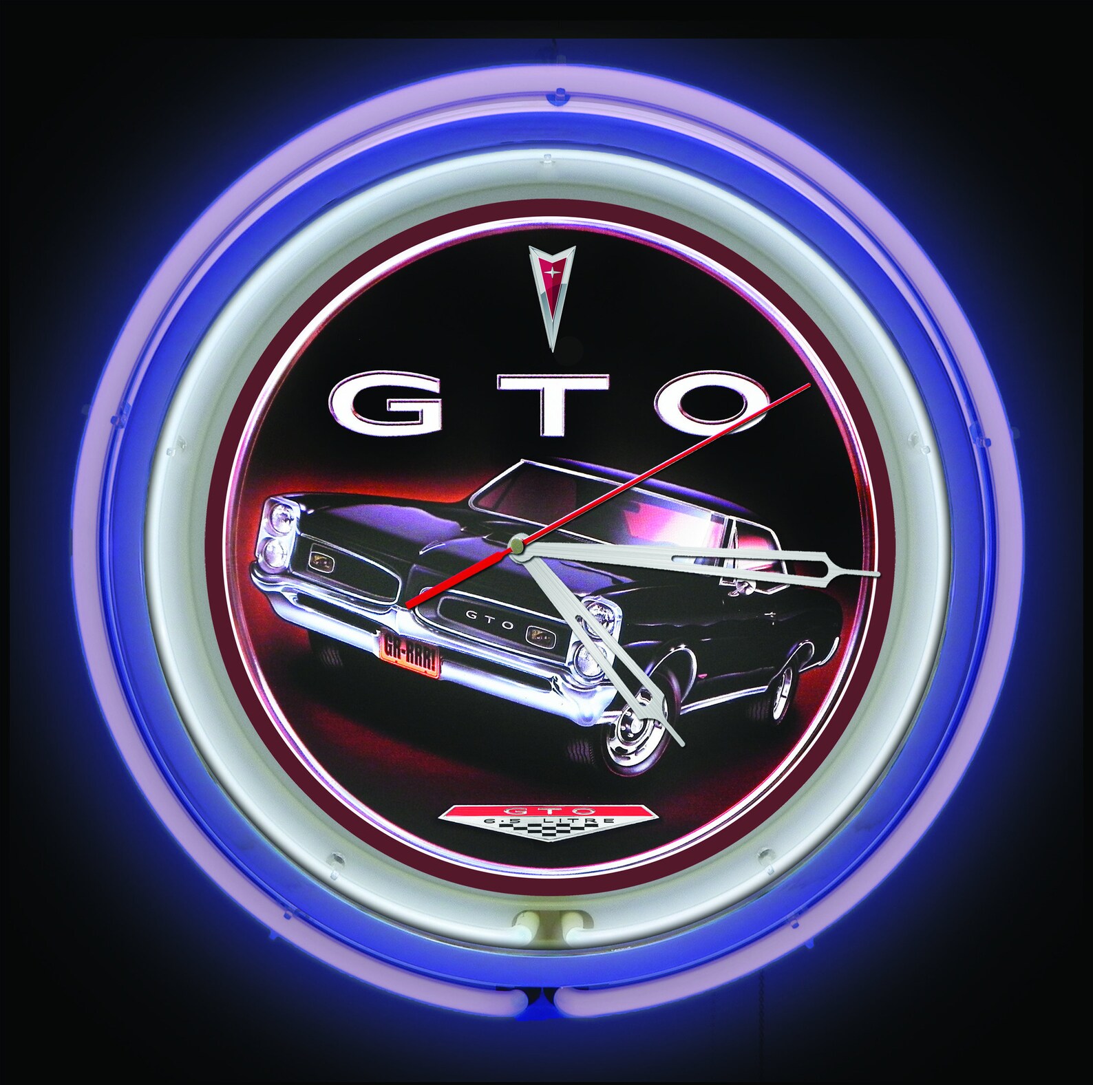 Pontiac GTO 19 Neon Clock Pontiac GTO Garage Clock Etsy UK