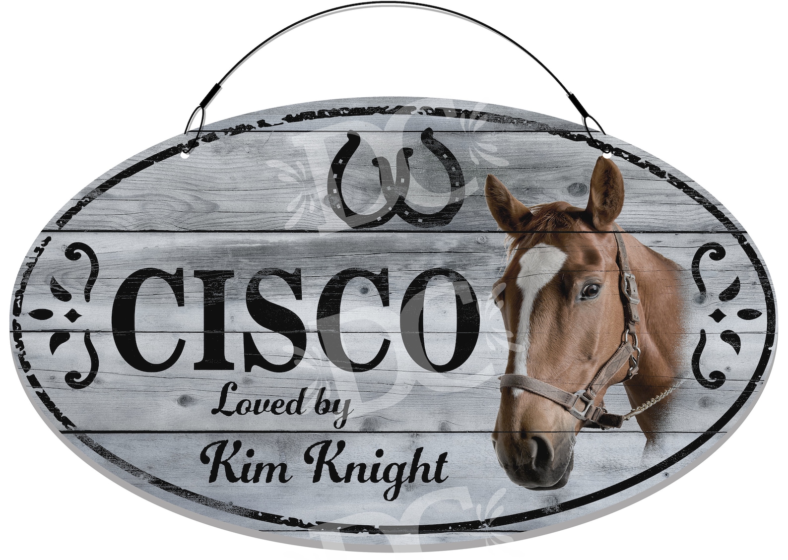 Horse Name Plaque Custom Metal Horse Stall Sign Horse Name Etsy