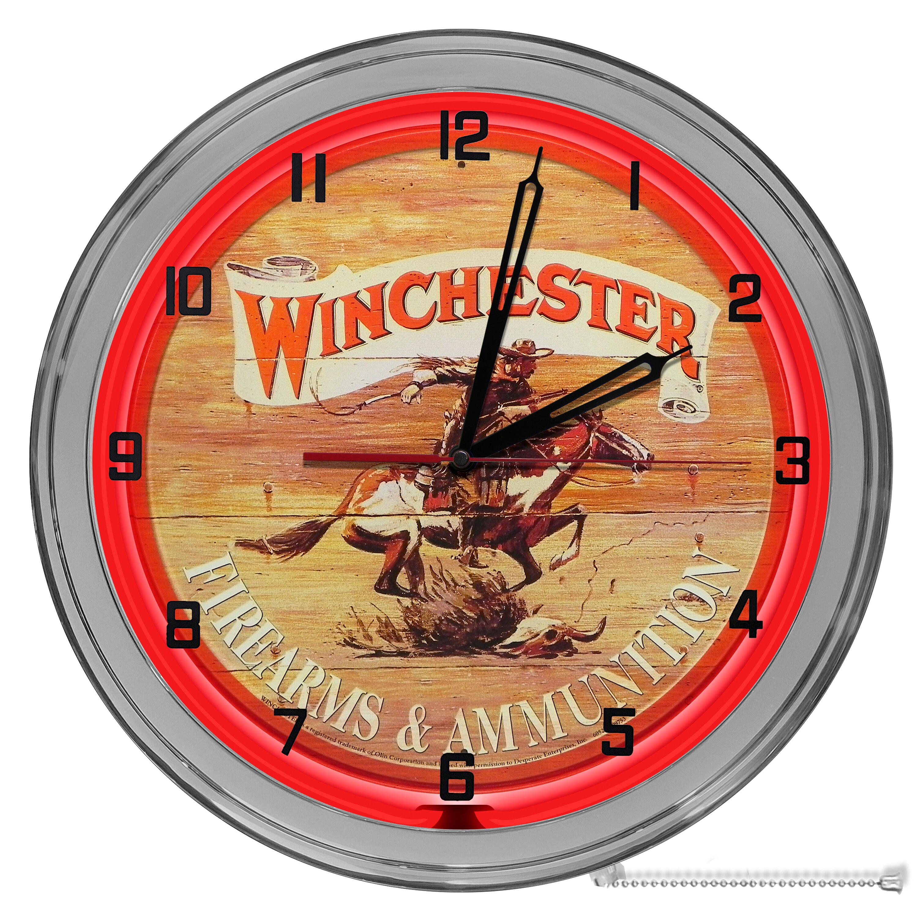 Winchester Riffles Light up 16 in Clock Gun Owner Clocks Etsy Australia