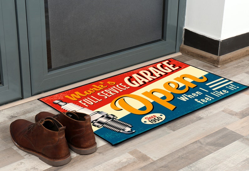 Garage Mechanic Door Mat Auto Repair Mat Dad's Etsy India