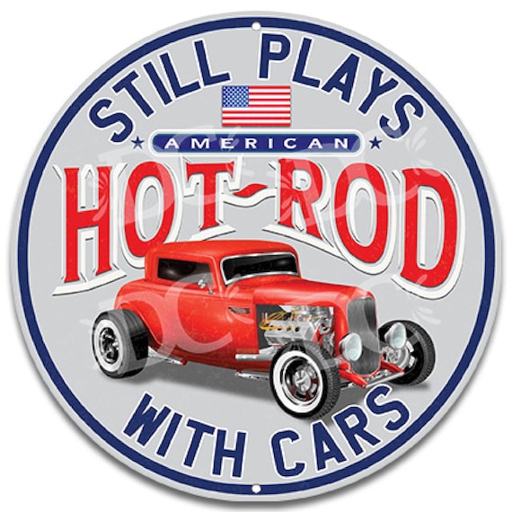 American Muscle Car Garage Sign: Hot Rod Vintage Decor - Etsy