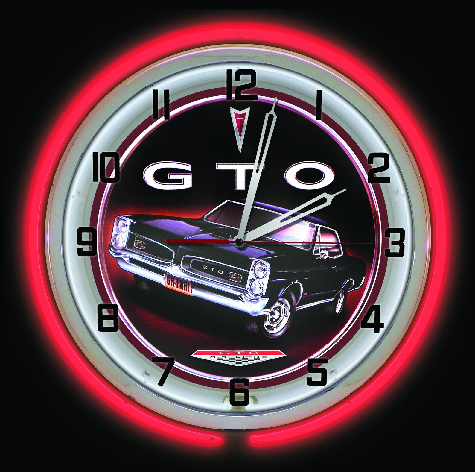 Pontiac GTO 19 Neon Clock Pontiac GTO Garage Clock Etsy.de