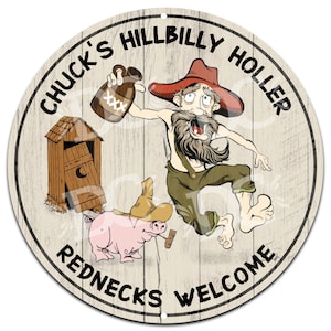 Hillbilly Bar Personalized Signs, Redneck Patio Bar Custom Sign, Moonshine Bar Custom Sign, Redneck Novelty Sign, Hillbilly Sign