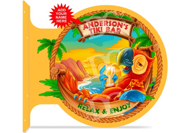 Neonetics Tiki Bar Parrot Beer Neon Clock – 15x15 Round, Red Neon, Chrome Frame, Battery Quartz
