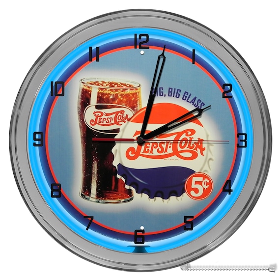 Forskudssalg behandle sygdom Pepsi Cola 16 in Light up Clocks Pepsi Beverage Sign Pepsi - Etsy