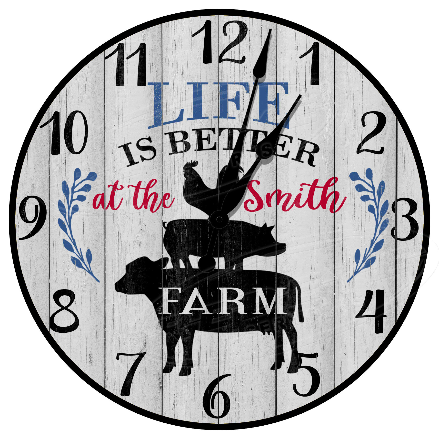 Country Kitchen Clock Farmhouse Clocks Farmer Clocks Etsy UK