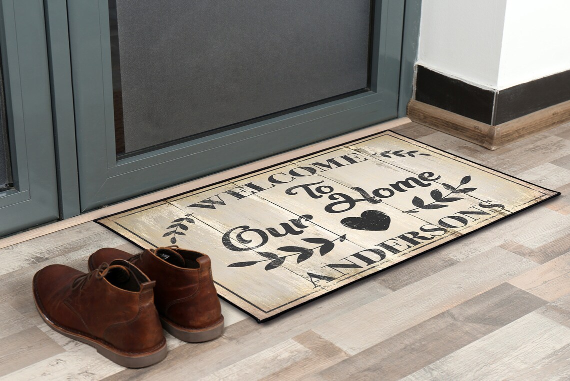 Home Customized Doormat Home Doormat Country Etsy