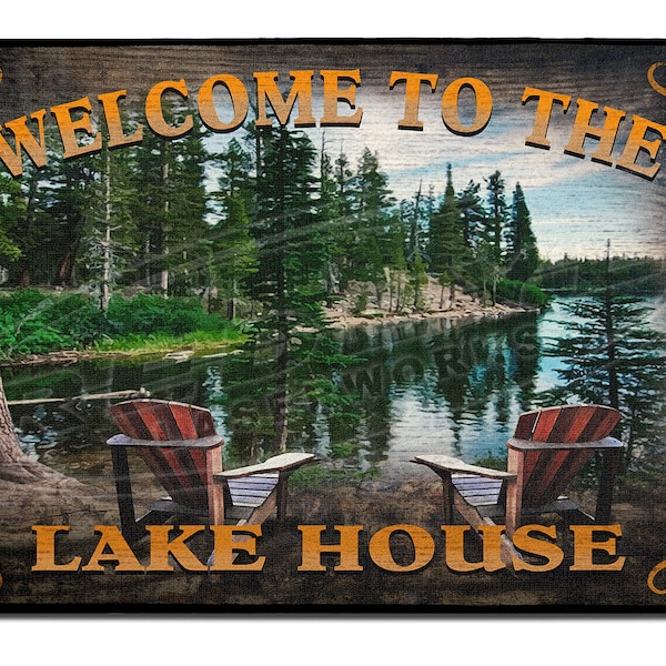 Lake House Doormat Etsy