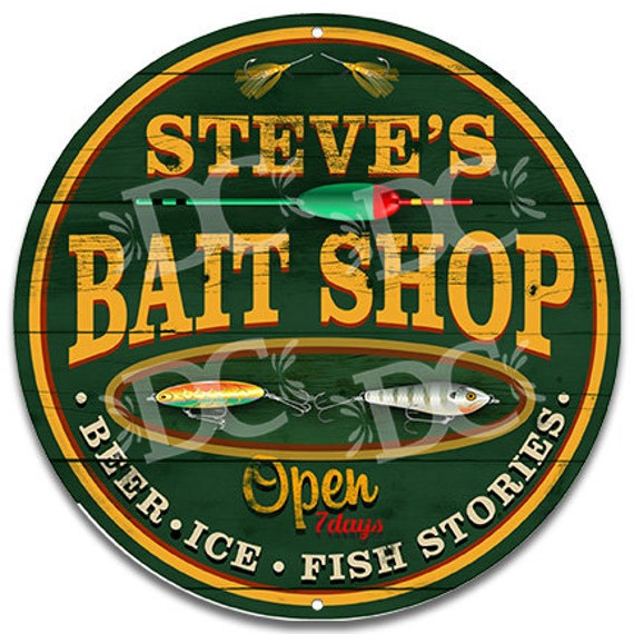 Bait Shop Customized Sign, Bait Shop Signs, Fishing Sign Ideas, Angler Signs,  Rustic Fishing Signs, Personalized Fishing Decor -  Canada
