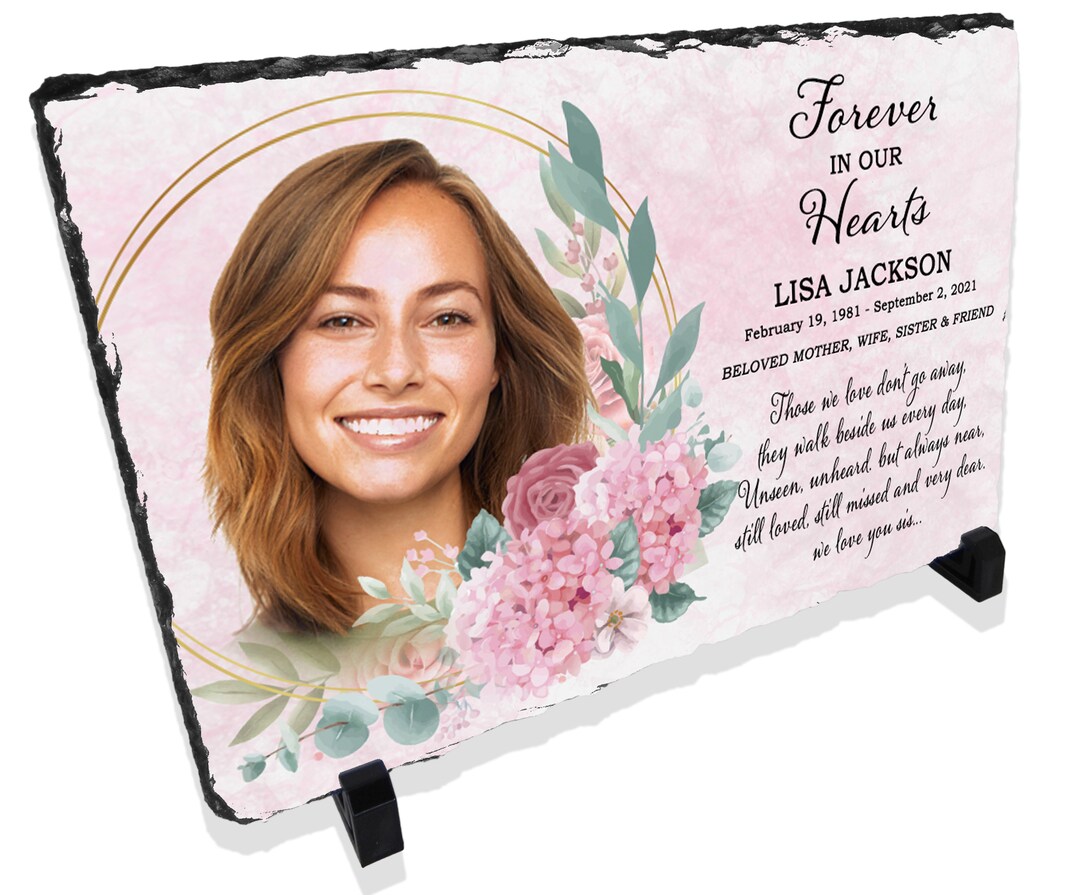 Memorial Prayer Stone Female, Loved One Memorial Plaques, Funeral
