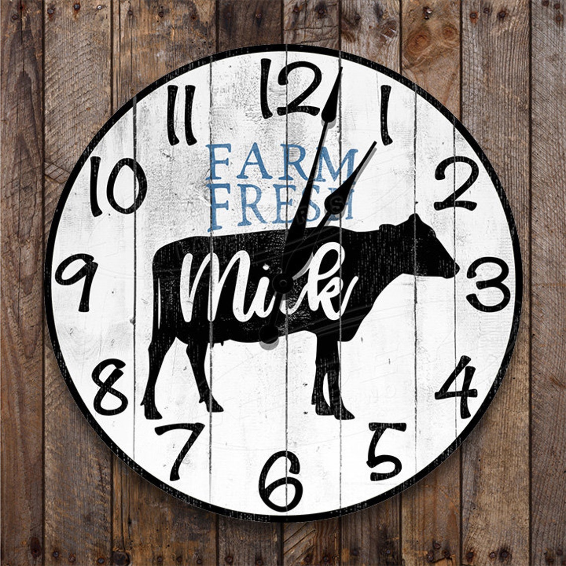 Dairy Farm Custom Clock Cow Clocks Farm Clocks Rustic Etsy.de