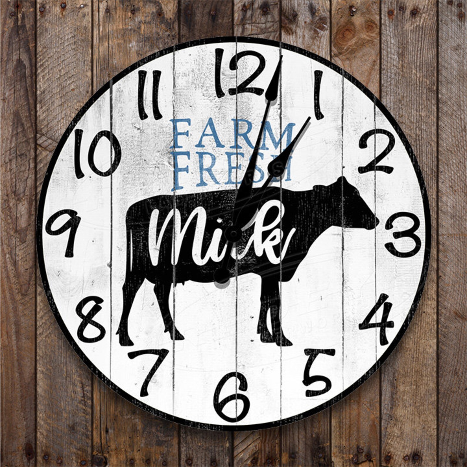 Dairy Farm Custom Clock Cow Clocks Farm Clocks Rustic Etsy.de