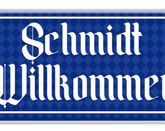 Willkommen Ceramic House Sign, Bavarian Themed House Decor, German House Welcome Sign, Edelweiss House Sign, Bavarian House Address Sign