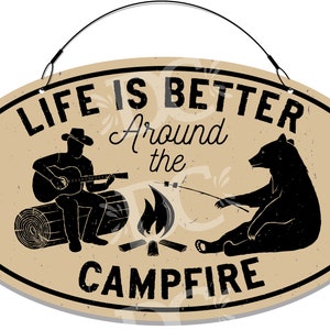 Camping Themed Metal Camper Sign, Camping Décor Signs, Camper Signs, Camp Fire Signs, Summer Cottage Signs