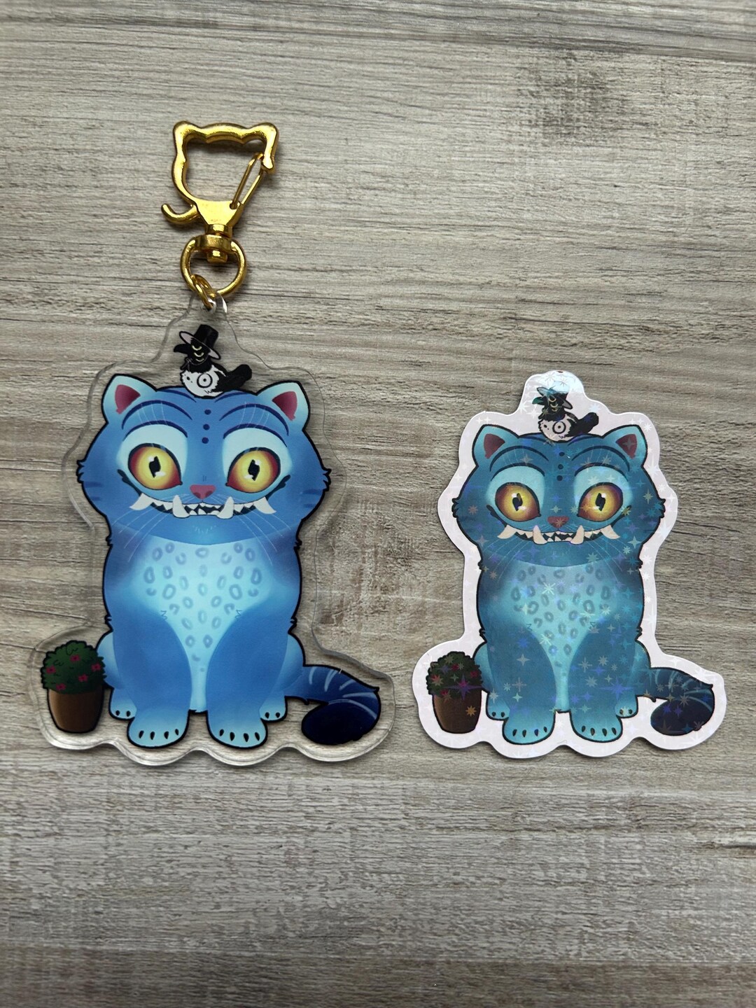 Kpop Demon Hunters — Derpy Tiger Keychain & Holographic Sticker - Etsy