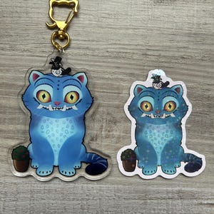 Kpop Demon Hunters — Derpy Tiger Keychain & Holographic Sticker
