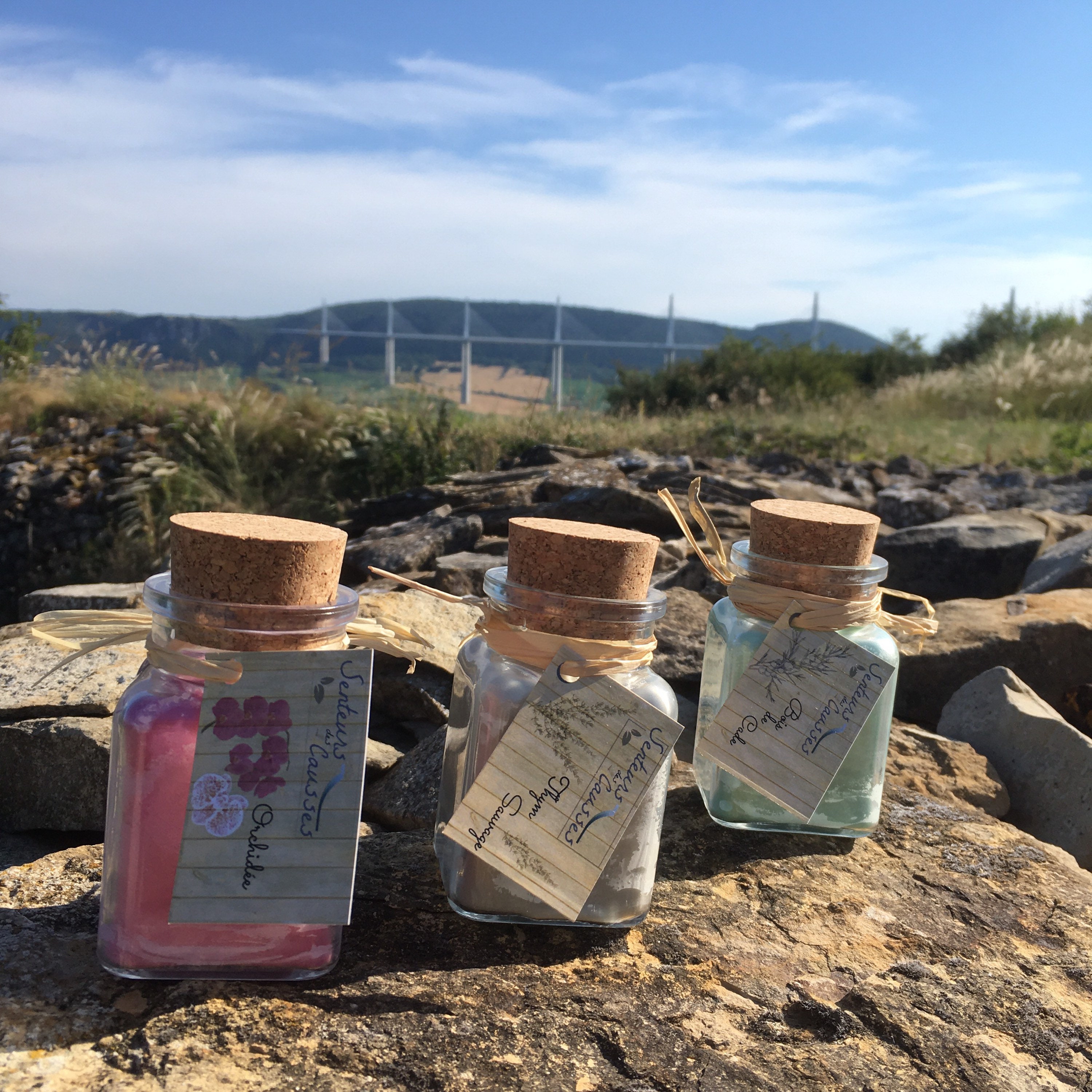 Coffret 3 Bougies Parfumées en Cire de Soja Senteurs Des Causses