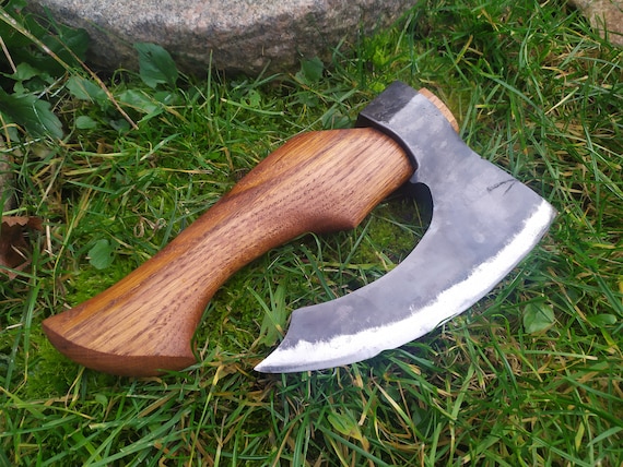 Fist Axe With Sharp Beard, Mini, Cleaver, Forged Ax, Small Hatchet