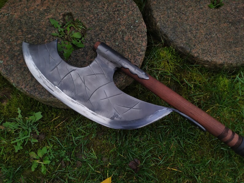 Bardiche Barbarian Axe Viking Axe Medieval Axe Lochaber Etsy