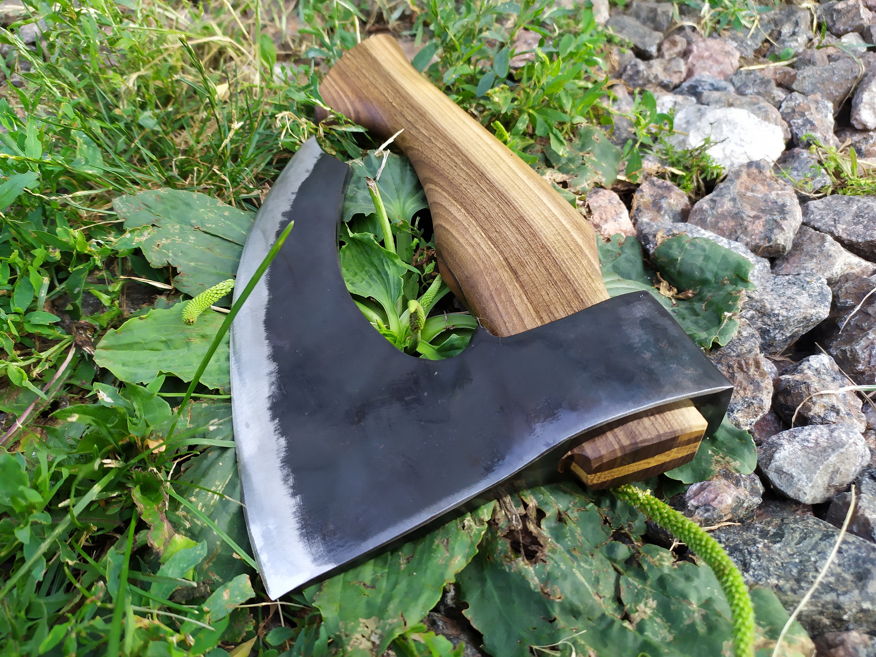 Fist axe with walnut handle Etsy