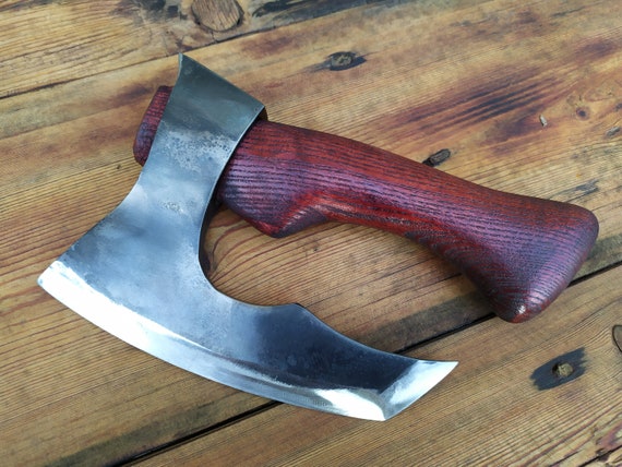 Fist Axe, Handmade Kitchen Axe, Meat Chopper, Ax for Coocking, Bearded Ax,  Groomsmen Gift Axe, Camping Axe, Gift for Coock, Anniversary Gift 