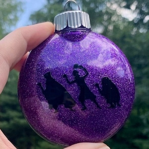 Mansion Ghosts Glitter  Ornament