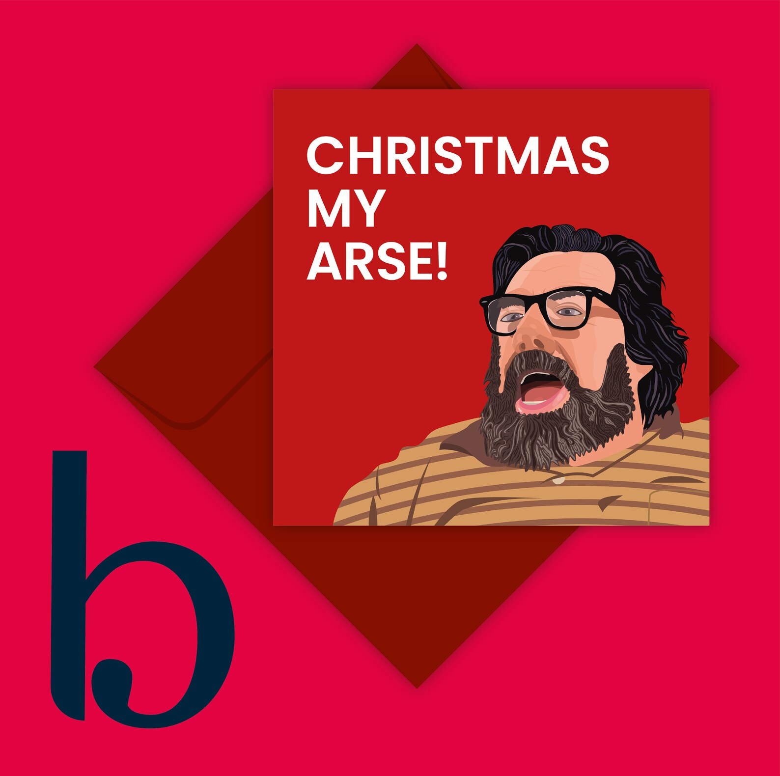 Christmas My Arse Christmas Card Funny XMas Card Jim Etsy