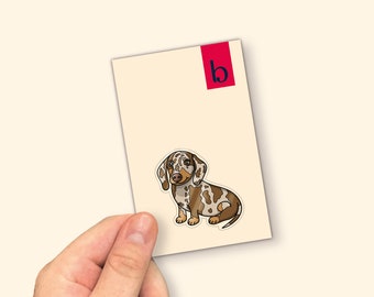 Dachshund Pin | Chocolate Dapple Dachshund Pin | Fun Push Pins | Cute Pins | Dachshund Gifts | Jacket Pins | DogPin | Sausage Dog Gifts