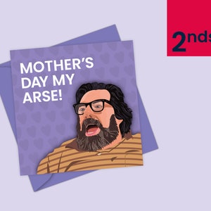SEGUNDOS Tarjeta del Día de la Madre Divertida / My Arse - Saludos / Regalo Divertido / Jim Royle La Familia / Para Mamá, Mam / Tarjeta del Día de las Madres Divertidas Para Mamá