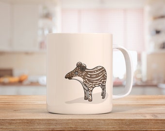Baby Tapir Mug | Tapir Gifts | Tea & Coffee Lover Gift | For Friend, Mum, Sister, Auntie, Brother | Animal Lover Present | Birthday Idea